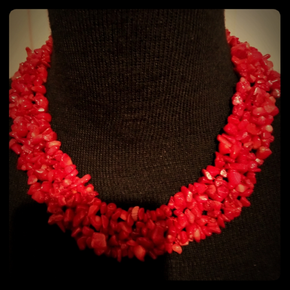 Vintage red necklace